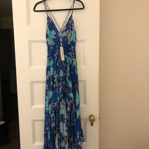 ROCOCO SAND Folium Maxi Dress in Blue (new)